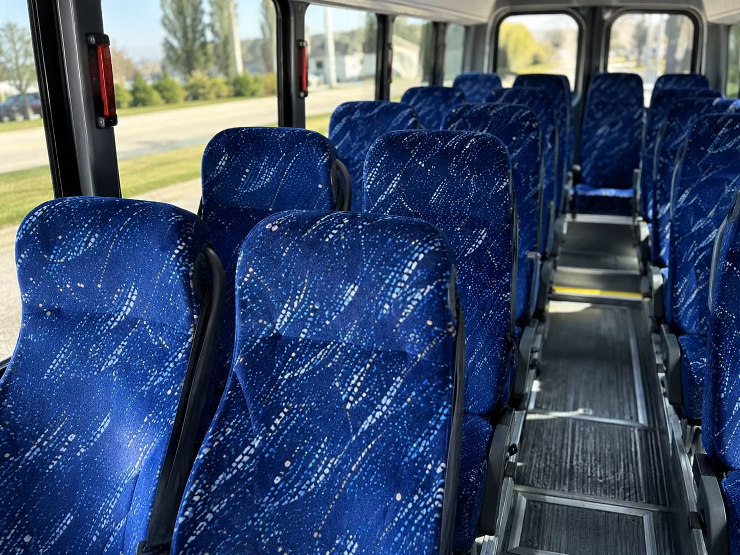 15 passenger minibus inside