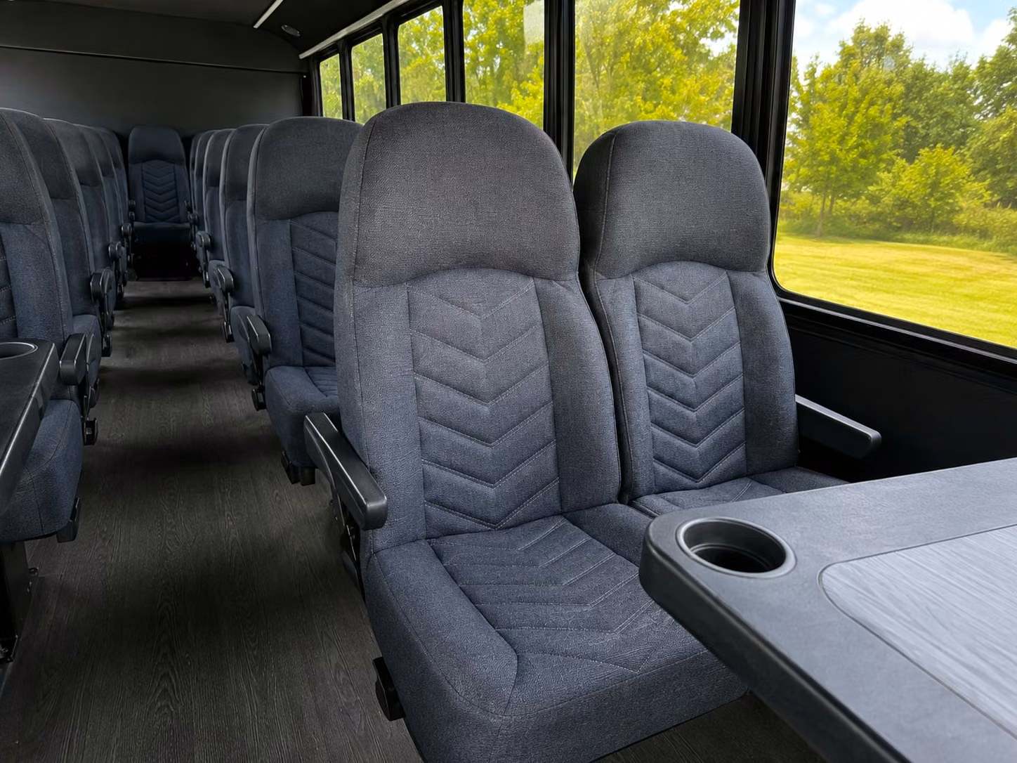 18 passenger minibus interior