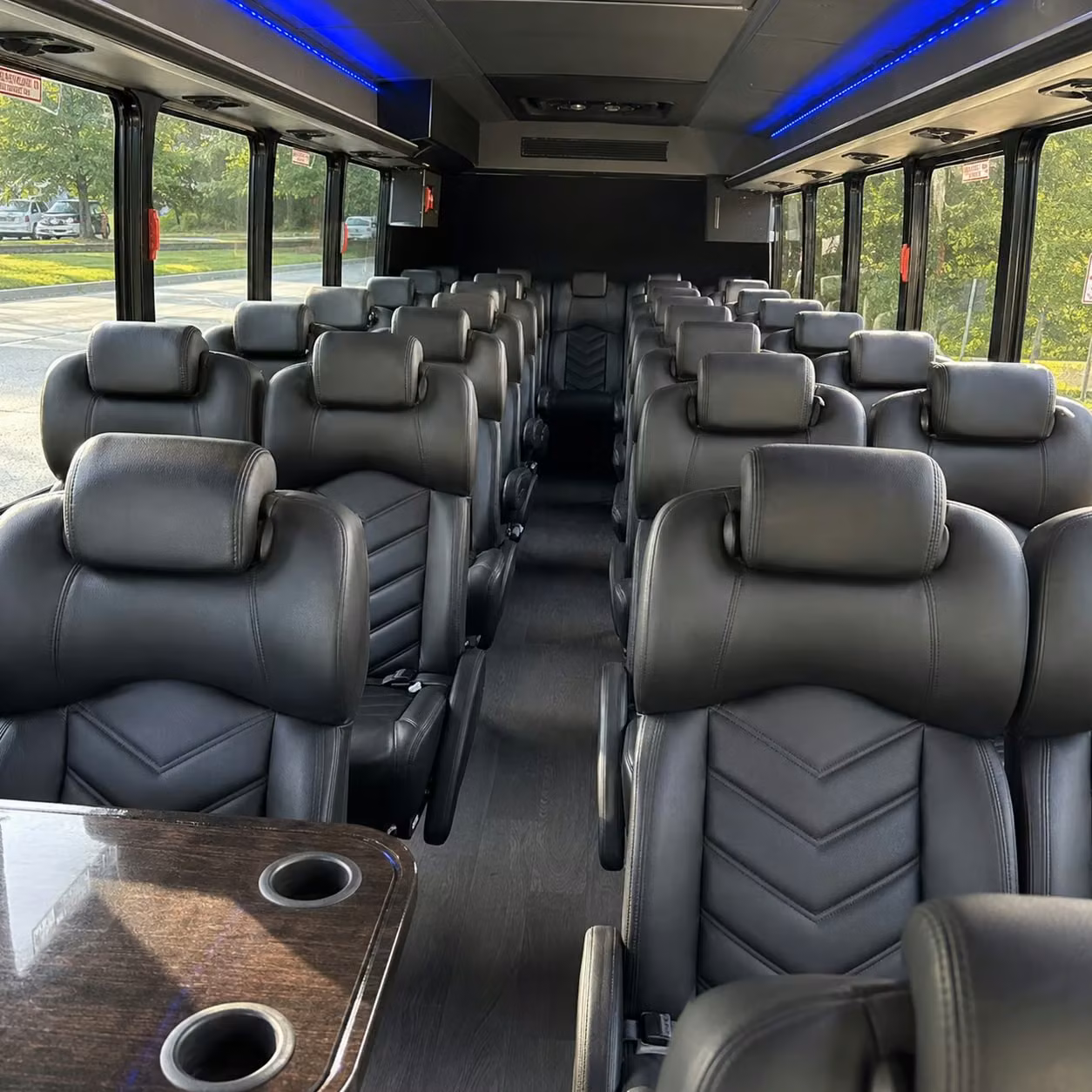 30 passenger minibus inside