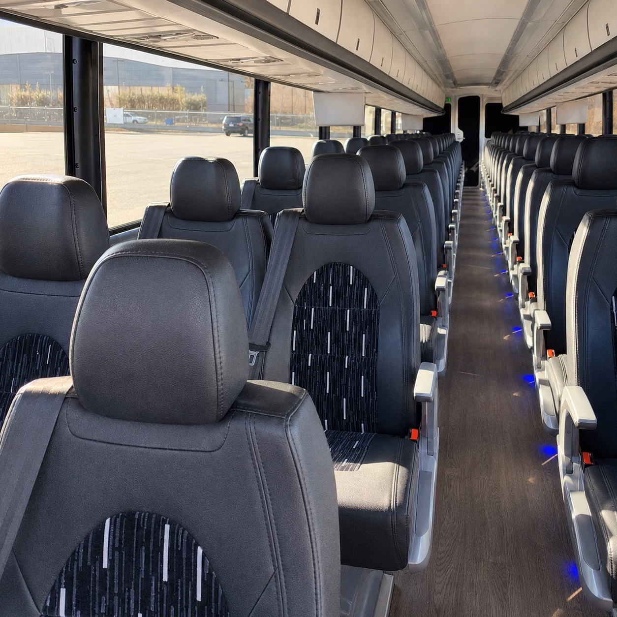 shuttle buses for sterling heights wedding guests between ceremony and reception venues