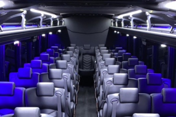 Sterling Heights Charter Bus Interior